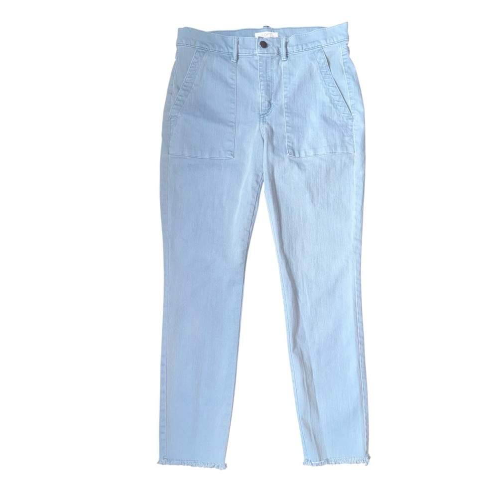 LOFT Light Blue Straight-Leg Jeans, cropped size 6